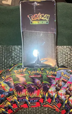 Phantasmal Flames ETB + 10 Booster Pack Lot SEALED Pokemon TCG Cards -Ships ASAP - Image 4