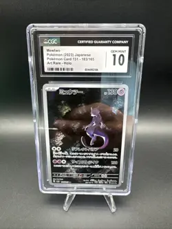 CGC 10 Mewtwo 183/165 AR Art Rare 151 sv2a Pokemon Card Japanese - Image 1