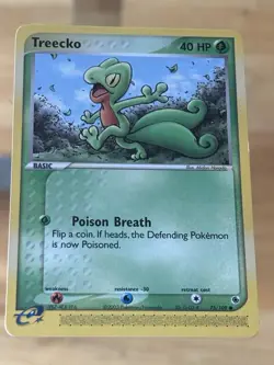 Treecko - 75/109 - Common Lightly Played EX Ruby and Sapphire Pokemon Card - Image 1