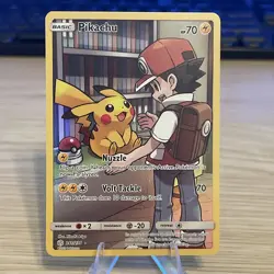 Pokemon TCG Pikachu Card #241/236 Cosmic Eclipse Secret Rare - Image 1