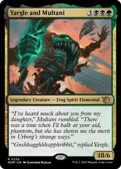 Yargle and Multani March of the Machine HEAVILY PLD Rare CARD ABUGames - Image 1