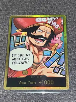 One Piece Gol.D.Roger GOLD DON!! Card (OP-13) English - Image 1