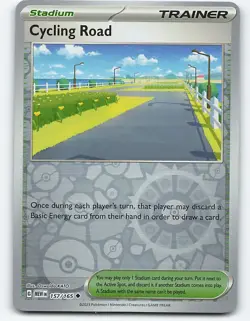 Cycling Road #157/165, Reverse Holo Pokemon card - Image 1