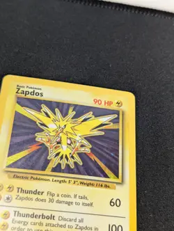 Pokemon Card Unlimited Edition Holo Rare Base Set 1999 Zapdos 16/102 WOTC - Image 5