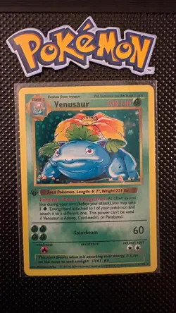 Charizard, Blastoise, Venusaur - Pokemon 1st Edition Base Set - Holo Artcards - Image 4
