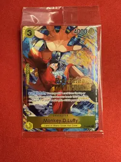 Monkey.D.Luffy (Pre-Release Winner Promo) P-036 NM One Piece Card Game - SEALED - Image 2