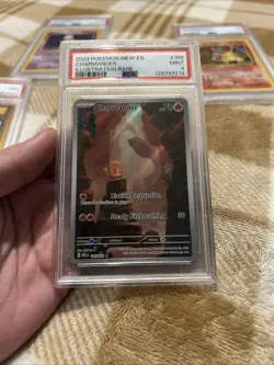 2023 Pokemon Charmander Illustration Rare Card #168 PSA 9 Mint - Image 1