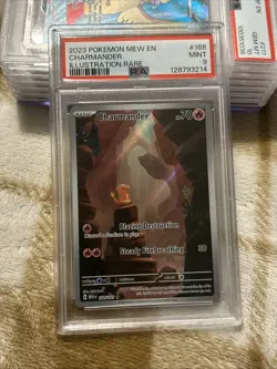 2023 Pokemon Charmander Illustration Rare Card #168 PSA 9 Mint - Image 2
