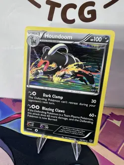 Pokemon TCG Houndoom Card 56/101 Plasma Blast Holo Rare - Image 2