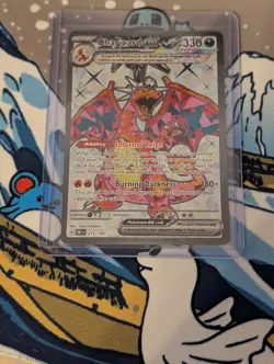 Pokemon TCG Charizard EX Obsidian Flames Holo Ultra Rare Card 215/197 - Image 3