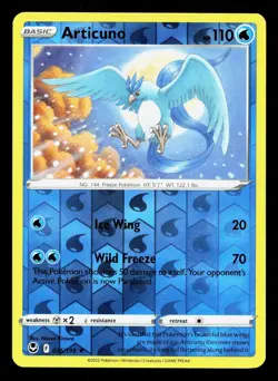 Articuno 036/195 Silver Tempest NM Reverse Holo Pokemon Card TCG - Image 1