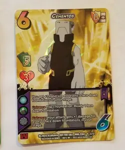 CEMENTOS MY HERO ACADEMIA FOIL PROMO CARD # MHA-PU02 3/12 - Image 1
