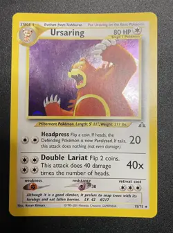 Ursaring | 15/75 | Neo Discovery | Holo | Pokemon Card | NM - Image 1