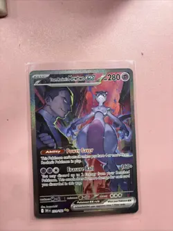 Pokemon TCG Destined Rivals Team Rockets Mewtwo EX Card 231/182 - Image 1