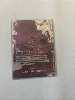 One Piece Card Game - Charlotte Katakuri - Winner Promo Foil (ENG) OP08-062 - Image 1