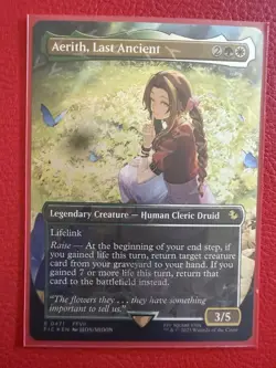 Aerith, Last Ancient (Borderless) (Chocobo Track Foil) Commander: Final Fantasy - Image 2