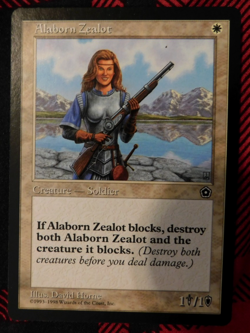 MTG - Alaborn Zealot - Second Portal - LP Excellent Condition - Image 1