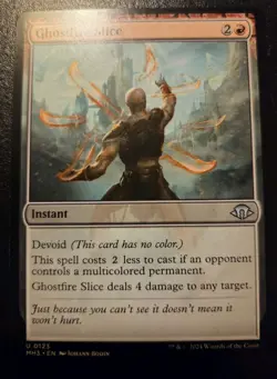 Ghostfire Slice 0123 Uncommon Modern Horizons 3 Magic: The Gathering - Image 1