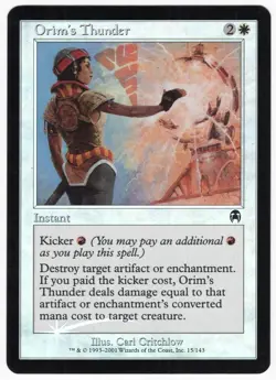 Orim's Thunder 2001 Apocalypse FOIL White Common Instant MTG NM AZ1 - Image 1
