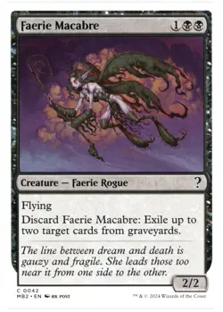 Faerie Macabre (White Border) - Mystery Booster 2 (MB2) MTG - NM/M - Image 1