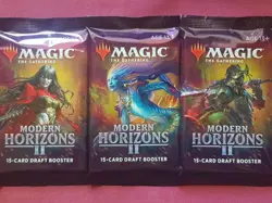 MTG Magic The Gathering MODERN HORIZONS 2 New Sealed Booster ALL 3 PACK ART - Image 1