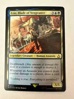 MTG Ezio Blade of Vengeance #275 Universes Beyond: Assassin's Creed (ACR) - NM - Image 1