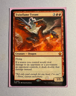 MTG Twinflame Tyrant Foundations Regular NM - Image 1