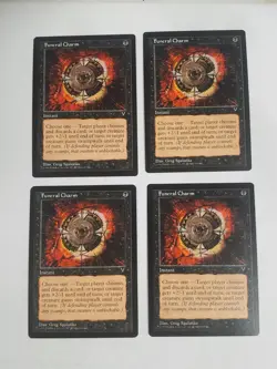 MTG Playset 4x Funeral Charm (Visions/Black/C) - BGM - Image 1