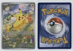 Pikachu (Paldea Adventure Chest) Holo Pokemon Scarlet & Violet Black Star Promo - Image 3
