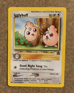 Pokemon - Igglybuff Black Star Promo # 36 NM - Image 1
