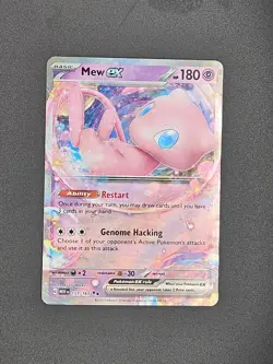 Pokemon TCG Mew EX 151/165 Double Rare 151 Scarlet & Violet Holo Card SV - Image 1