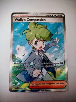 Pokemon Wally's Compassion 176/132 Me01: Mega Evolution Holo. N/M Or Better🔥🔥 - Image 1