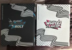 Set of 2!! Pokemon Black Bolt & White Flare Scarlet And Violet BINDERS ONLY - Image 2