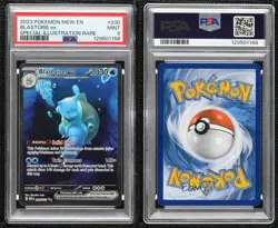 Blastoise ex Special Illustration Rare Pokemon Scarlet & Violet 151 MEW PSA 9 - Image 3