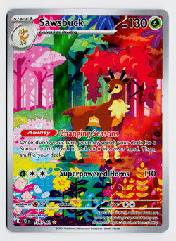 Sawsbuck 166/162 Pokemon TCG Scarlet & Violet: Temporal Forces NM - Image 1