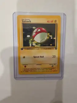 Voltorb 69/82 Pokemon TCG Team Rocket 1st Edition LP - Image 3