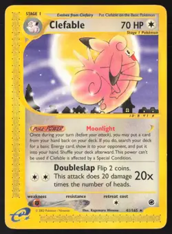 Pokemon TCG | Clefable 41/165 | E-Series Expedition | Medium Played - Image 1