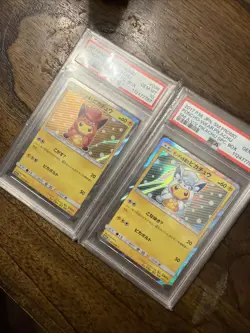 2017 Pokemon Japanese Pikachu Alolan Vulpix Poncho PSA 10 SEQUENTIAL 037 038 - Image 2