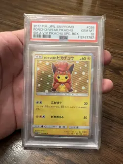 2017 Pokemon Japanese Pikachu Alolan Vulpix Poncho PSA 10 SEQUENTIAL 037 038 - Image 3