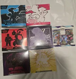 Lot of six (6) Sealed Pokemon Center Exclusive ETBs - Multiple Sets! - Image 1
