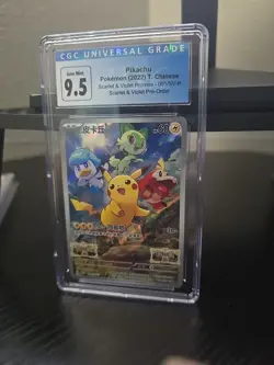 Pikachu SV-P Scarlet Violet Pre-Order Gem Mint Chinese Pokemon CGC 9.5 - Image 1