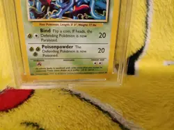 Pokemon Base Set 4th UK Print 1999-2000 Tangela 66/102 Ace Graded 9 Mint - Image 2