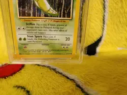 Pokemon Base Set 4th UK Print 1999-2000 Metapod 54/102 Ace Graded 9 Mint - Image 2