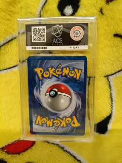 Pokemon Base Set 4th UK Print 1999-2000 Machop 52/102 Ace Graded 9 Mint - Image 3