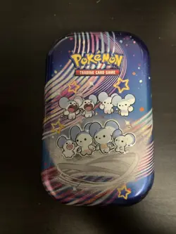 EMPTY Maushold Pokemon Paldean Fates Mini Tin - Image 1