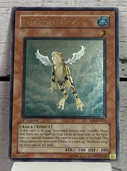 Treeborn Frog Shadow Of Infinity Yu-Gi-Oh 1st Edition Ultimate Rare SOI-EN025 - Image 1