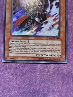 1x Yugioh Gorz the Emissary of Darkness RP02-EN000 Secret Rare Unlimited LP/MP - Image 3