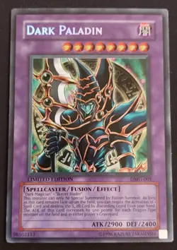 Yugioh Dark Paladin DMG-001 Limited Edition Secret Rare - MP- - Image 1