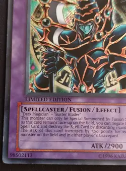 Yugioh Dark Paladin DMG-001 Limited Edition Secret Rare - MP- - Image 3