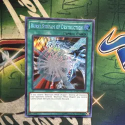 Yugioh! Burst Stream of Destruction LCKC-EN025 Secret Rare Unlimited NM - Image 1